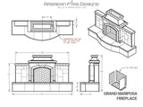 American Fyre Designs Outdoor Fireplace American Fyre Designs - Grand Mariposa Outdoor Gas Fireplace