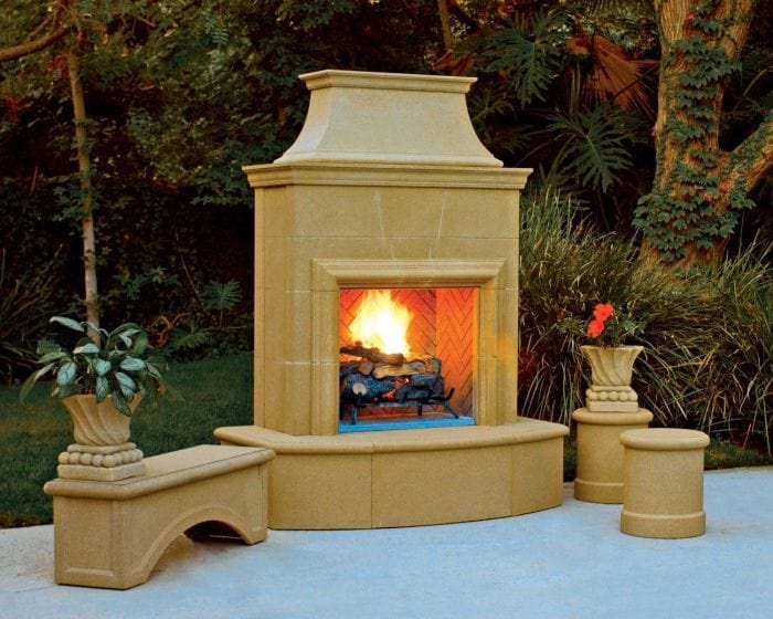 American Fyre Designs Outdoor Fireplace American Fyre Designs - Petite Cordova Outdoor Gas Fireplace
