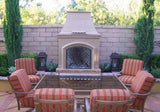 American Fyre Designs Outdoor Fireplace American Fyre Designs Phoenix 63-Inch Outdooor Fireplace - Cafe Blanco