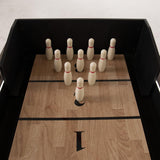 American Legend Gameroom AMERICAN LEGEND - 9' Brookdale Shuffleboard Table w LED Lights and Bowling - AL5002W