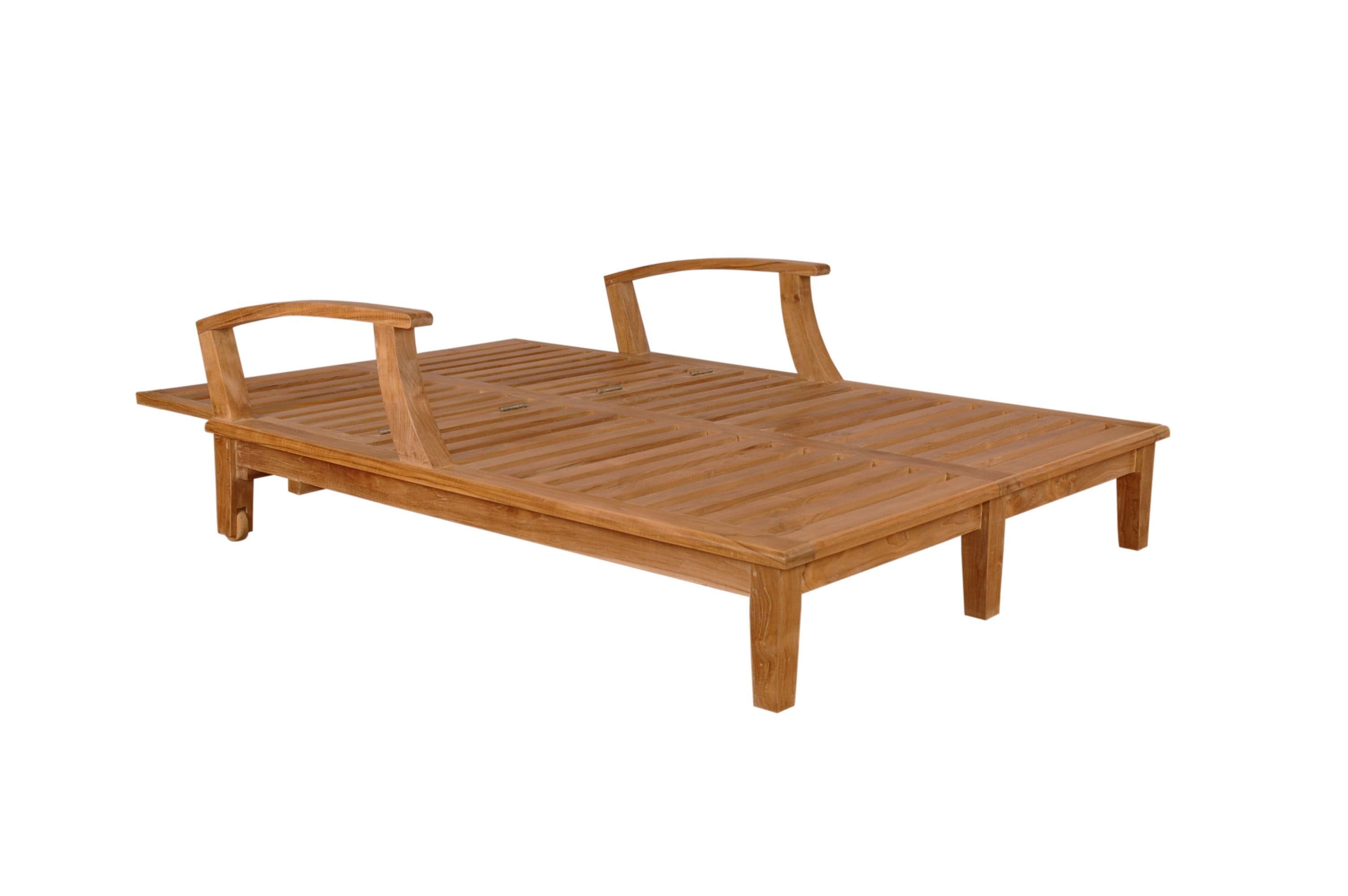 Anderson Teak Chaise Lounge Anderson Teak Brianna Double Sun Lounger with Arm