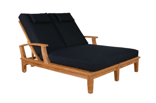 Anderson Teak Chaise Lounge Anderson Teak Brianna Double Sun Lounger with Arm