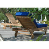 Anderson Teak Chaise Lounge Anderson Teak Capri Sun Lounger Adjusted Back & Side Tray