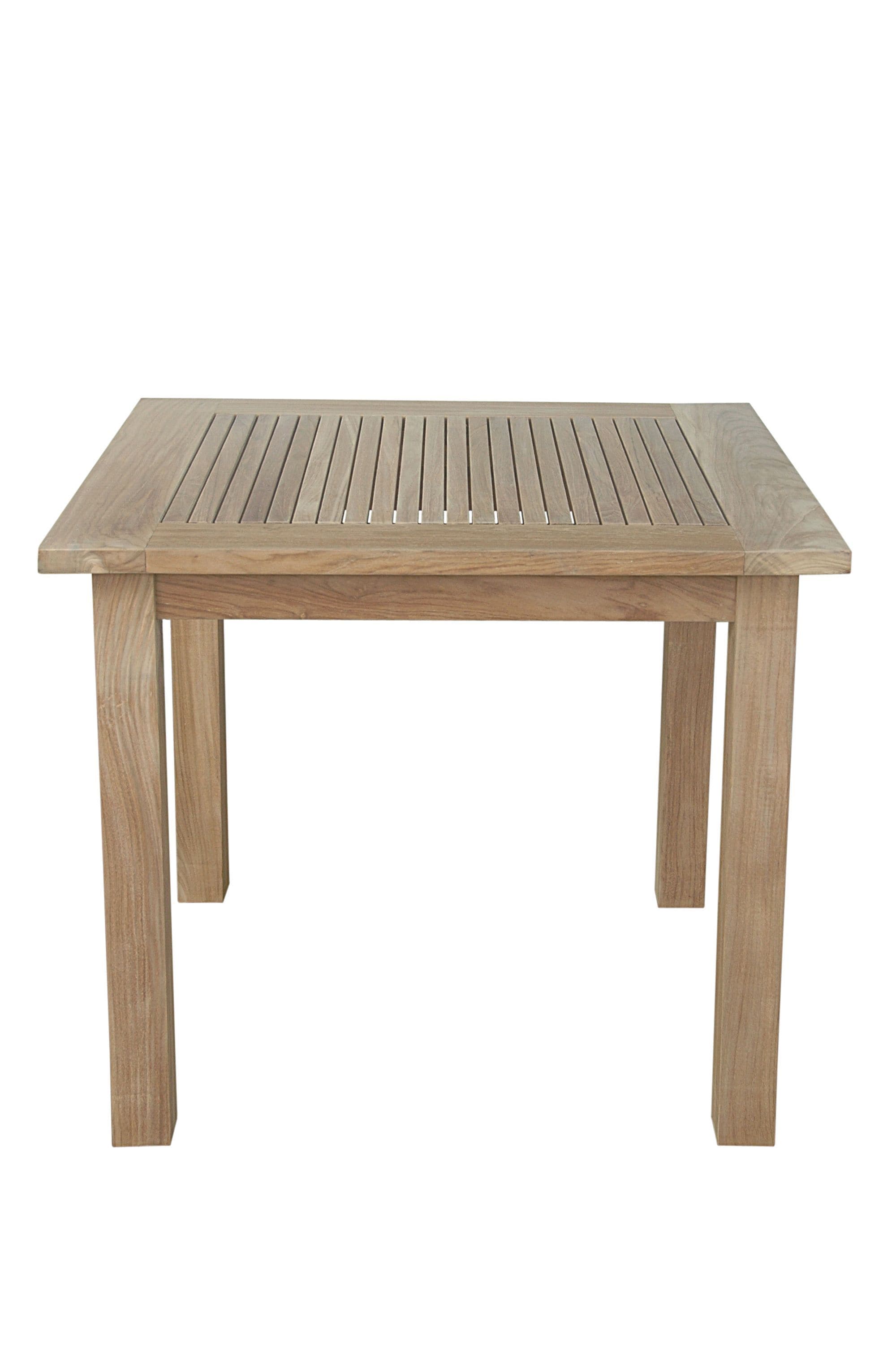 Anderson Teak Outdoor Coffee Table Anderson Teak Bahama 35" Square Table Small Slats
