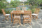Anderson Teak Outdoor Dining Set Anderson Teak - Montage Bristol 7-Pieces Dining Set ( SET-202 ) | Teak Wood Rectangle Dining Table