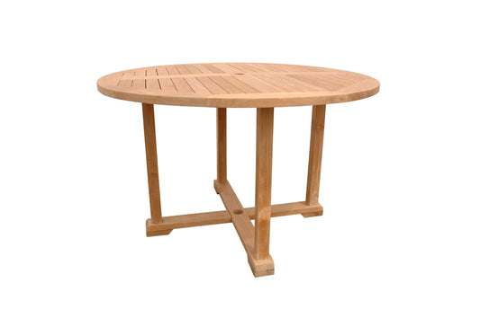 Anderson Teak Outdoor Dining Table Anderson Teak Tosca 4-Foot Round Table w/ Frame