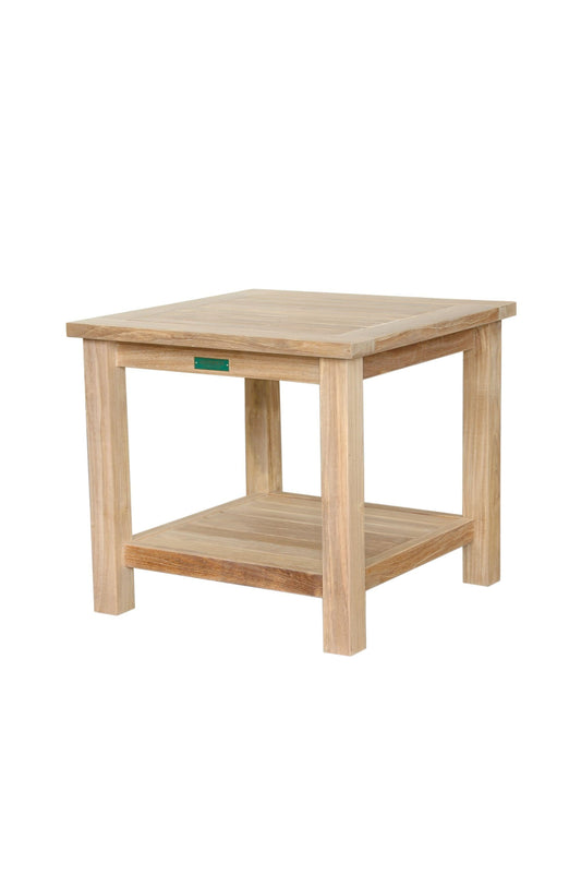 Anderson Teak Outdoor Side Table Anderson Teak 22" Square 2-Tier Side Table