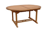 Anderson Teak Outdoor Table Anderson Teak Bahama 87" Oval Extension Table Extra Thick Wood