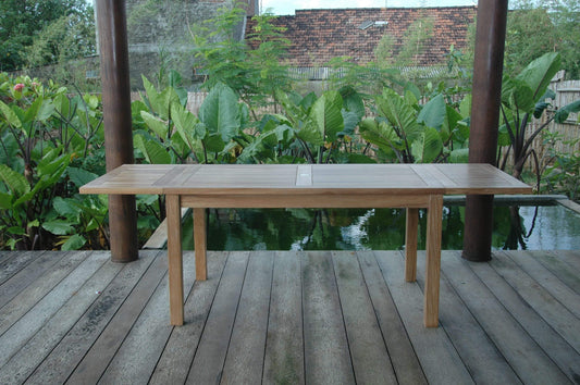 Anderson Teak Outdoor Table Anderson Teak Bahama 95" Rectangular Table w/ Double Leaf Extensions