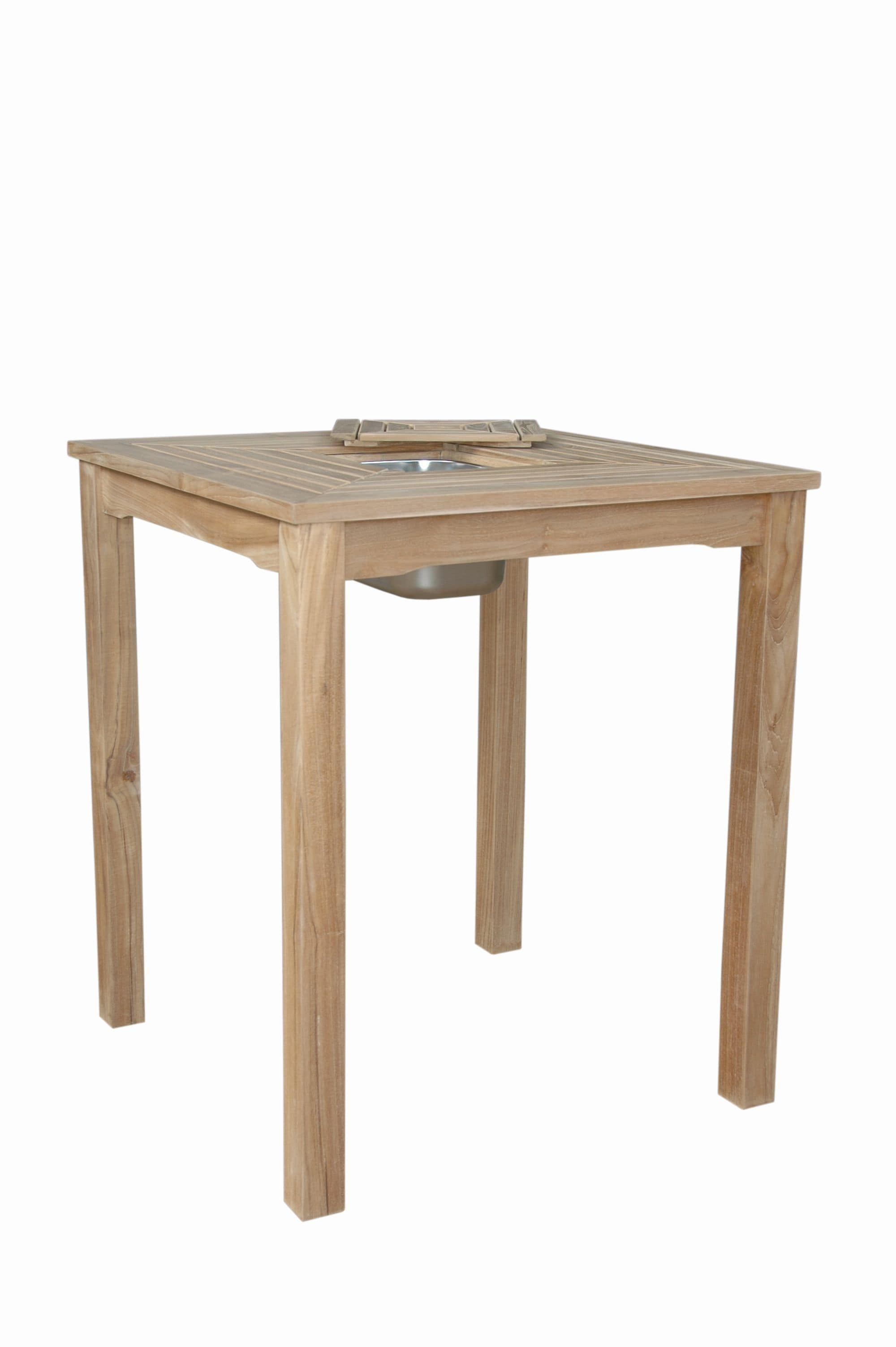 Anderson Teak Outdoor Table Anderson Teak Chatsworth Ice Chiller Bar Table