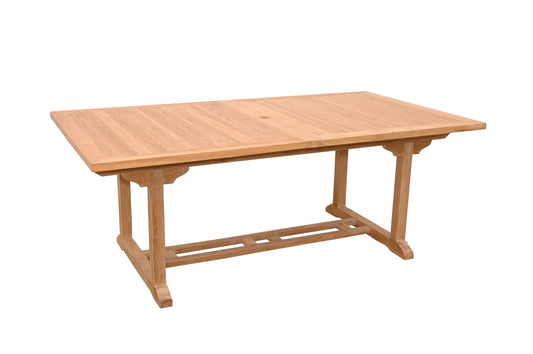 Anderson Teak Outdoor Table Anderson Teak Valencia 117" Rectangular Table w/ Double Extensions