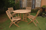 Anderson Teak Outdoor Teak Dining Set Anderson Teak Andrew Butterfly Folding 5-pieces Dining Set
