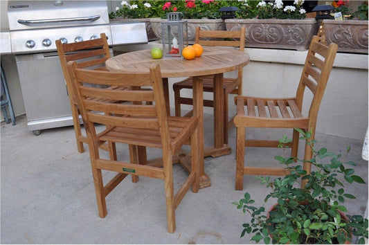 Anderson Teak Outdoor Teak Dining Set Anderson Teak Montage Windham  5- Pieces Dining Set B