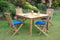 Anderson Teak Outdoor Teak Dining Set Anderson Teak Windsor Comfort Chair 5-Pieces Folding Dining Set