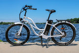 AnyWhere Bikes E-Bikes Playa Cruiser - Electric Beach Cruiser - Low Step Through