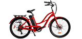 AnyWhere Bikes E-Bikes Red Playa Cruiser - Electric Beach Cruiser - Low Step Through