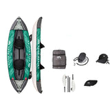 Aqua Marina - Laxo-320 Recreational Kayak - 2 person. Inflatable deck. Kayak paddle set included. | LA-320-22