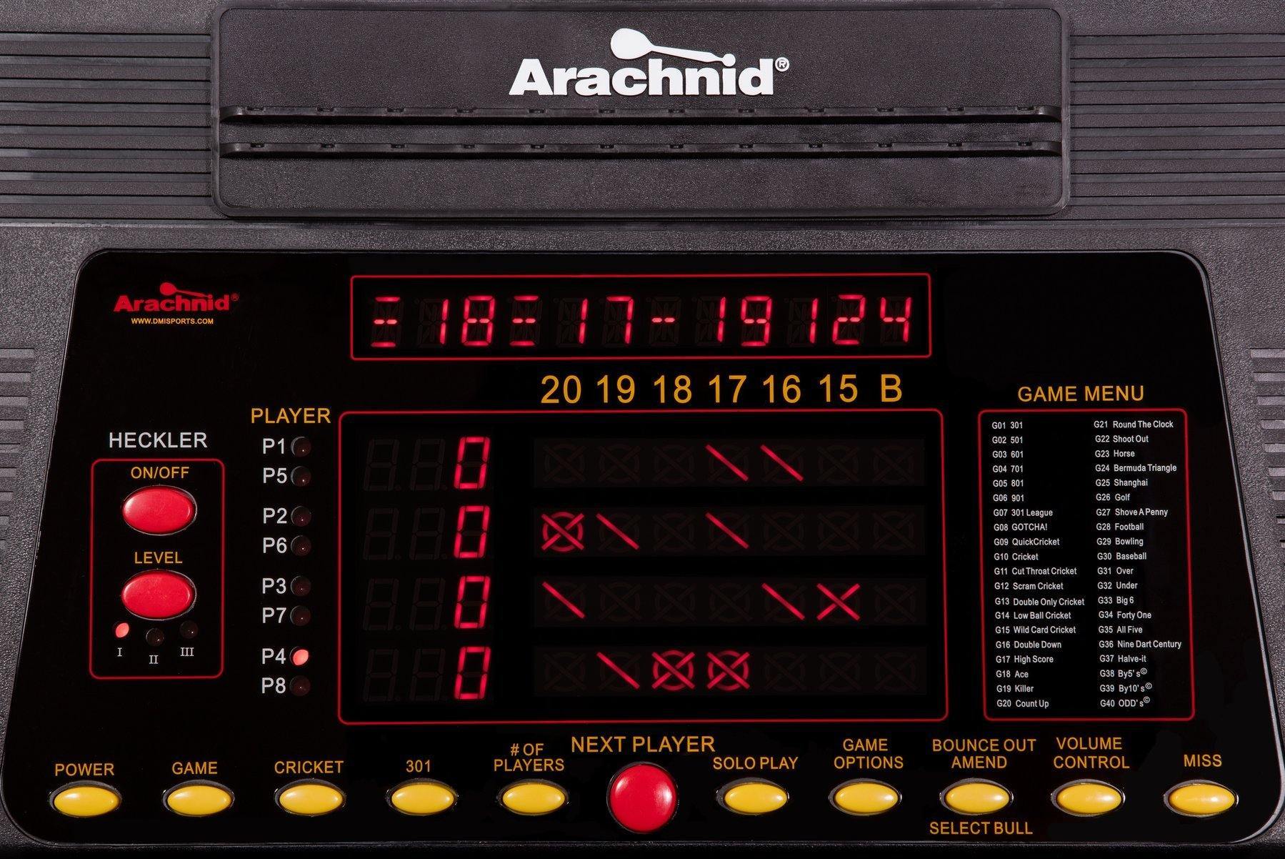 Arachnid Darting ARACHNID - Cricket Pro 800 Standing Electronic Dartboard - E800FS1010