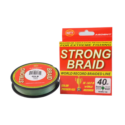 Ardent Fishing : Line Ardent Strong Braid Fishing Line - Green 40  150 yd