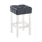 Armen Living Barstool Armen Living - Kara Contemporary 26" Counter Height Barstool in Gray Faux Leather with Acrylic Legs | LCKABAGR26