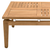Armen Living Outdoor Coffee Table Armen Living | Arno Outdoor Square Teak Wood Coffee Table | LCARCOTK