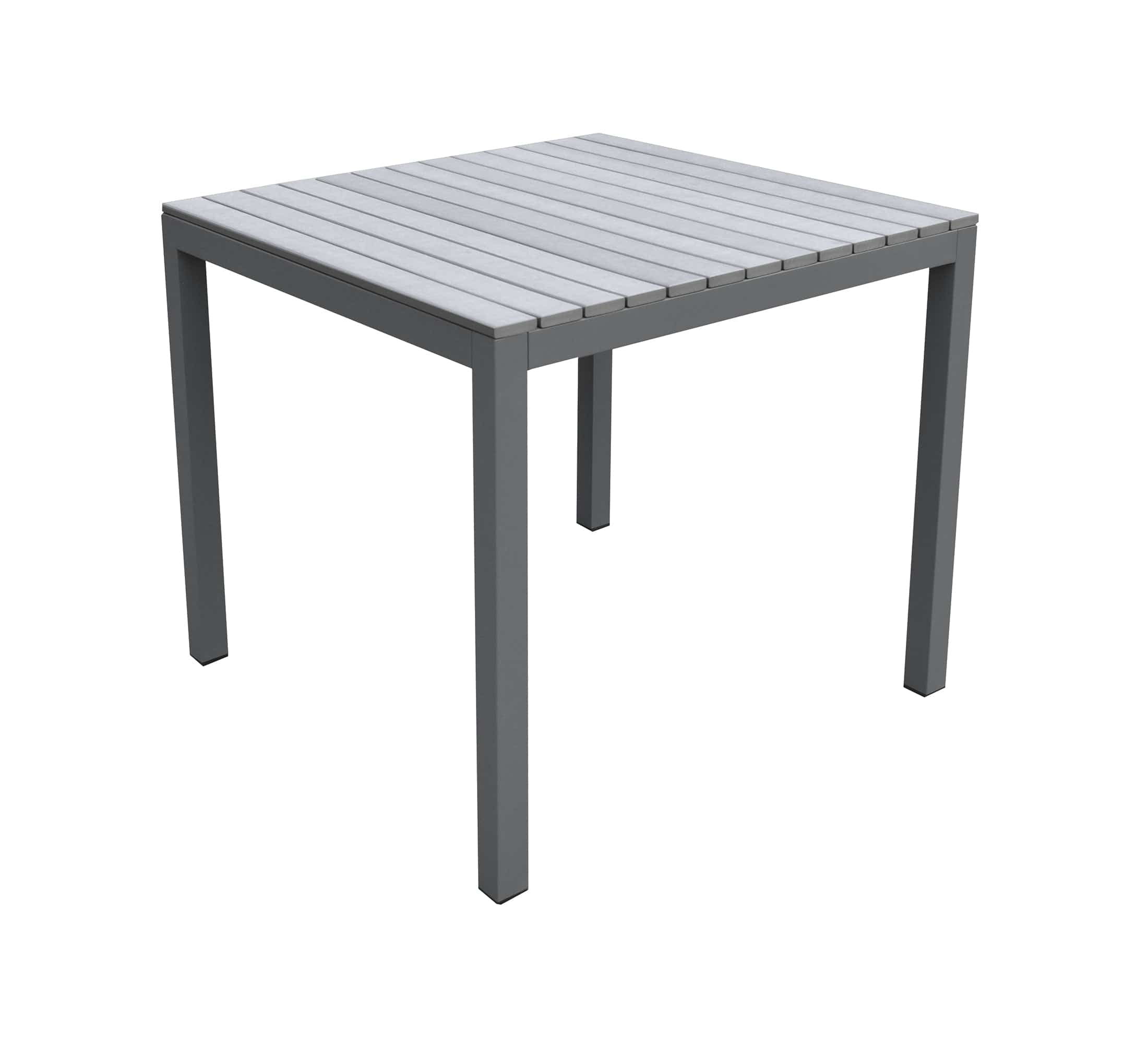 Armen Living Outdoor Dining Set Armen Living | Bistro Dining Set Grey Powder Coated Finish (Table with 4 chairs) | SETODBI