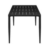 Armen Living Outdoor Dining Table Armen Living | Ezra Outdoor Patio Dining Table in Aluminum | LCZYDIBL