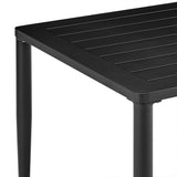 Armen Living Outdoor Dining Table Armen Living | Ezra Outdoor Patio Dining Table in Aluminum | LCZYDIBL