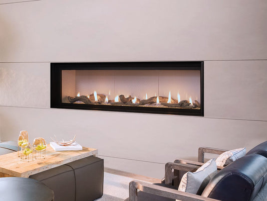 Astria 72-inch Astria - Allume DLX Direct Vent Gas Fireplace | Contemporary | Front-View
