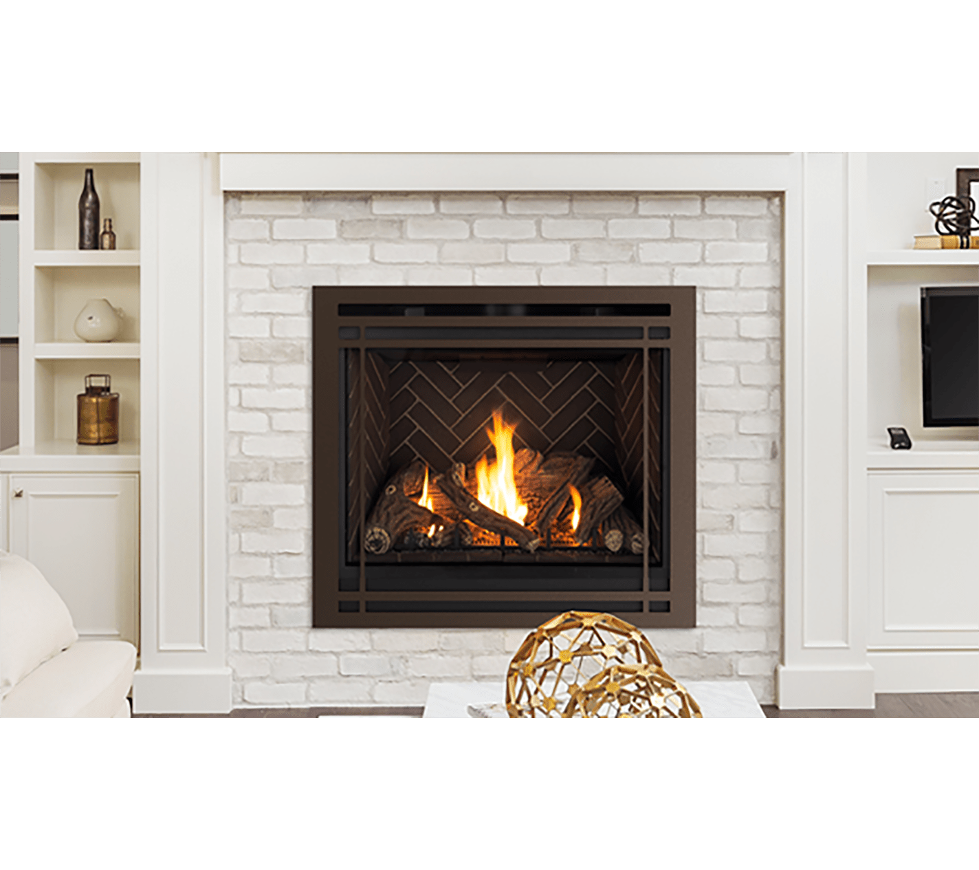 Astria Astria - Gemini DLX 45" Direct-Vent Gas Fireplace | GeminiDLX45