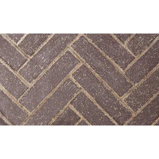 Astria Superior Masonry 42" Midnight Split Herringbone Brick Liner MOSAIC42MISH