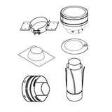 Astria Superior SFVT30 Flat to 6/12 Vertical Termination for 4.5x7.5-Inch SecureFlex Direct Vent System