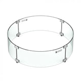 Athena Wind Guard Athena - GWG-R19 Round 19-Inch Glass Wind Guard for Olympus Concrete Fire Pit