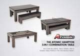 Atomic Gameroom ATOMIC - 7' Hampton 3-In-1 Combination Table - G05302W