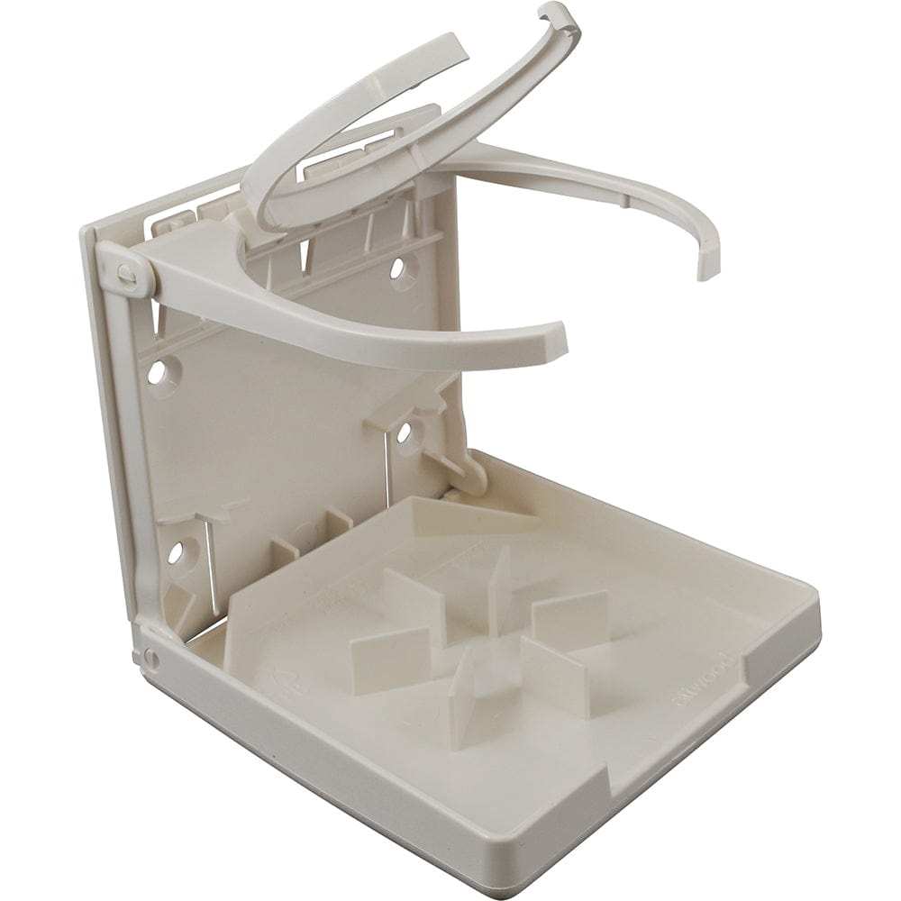 Attwood Marine Deck / Galley Attwood Fold-Up Drink Holder - Dual Ring - White [2449-7]