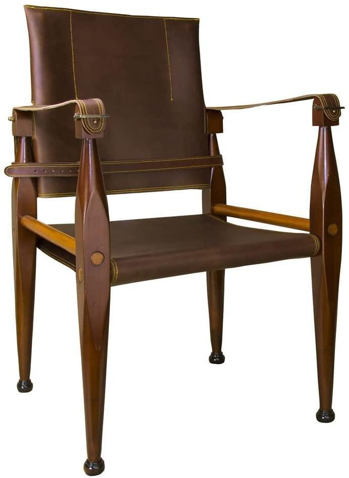 Authentic Models Americas Office Chair Authentic Models Americas Bridle Leather Campaign Chair