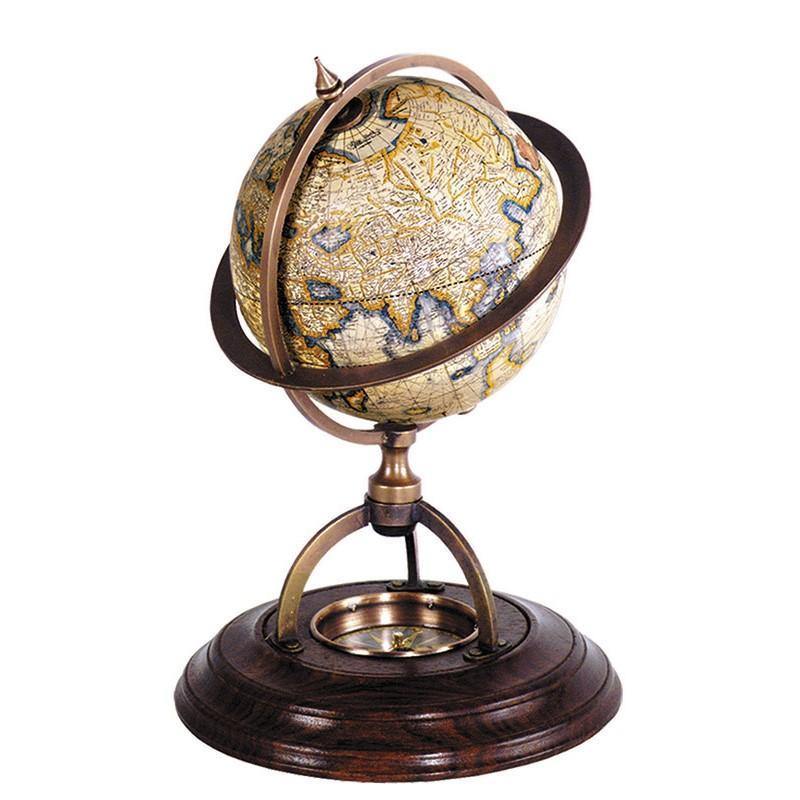 Authentic Models Americas Office Decor Authentic Models Americas Terrestrial Globe With Compass