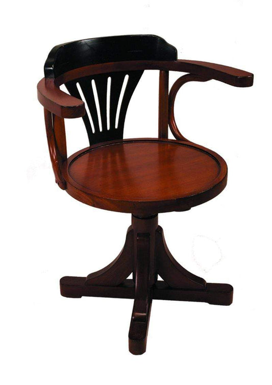 Authentic Models Americas Office Furniture Authentic Models Americas Purser's Chair, Black & Honey