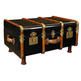 Authentic Models Americas Office Furniture Authentic Models Americas Stateroom Trunk Table, Black