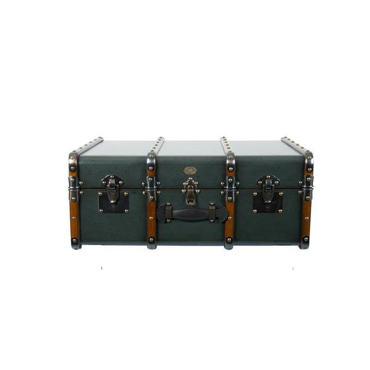 Authentic Models Americas Office Furniture Authentic Models Americas Stateroom Trunk Table, Petrol