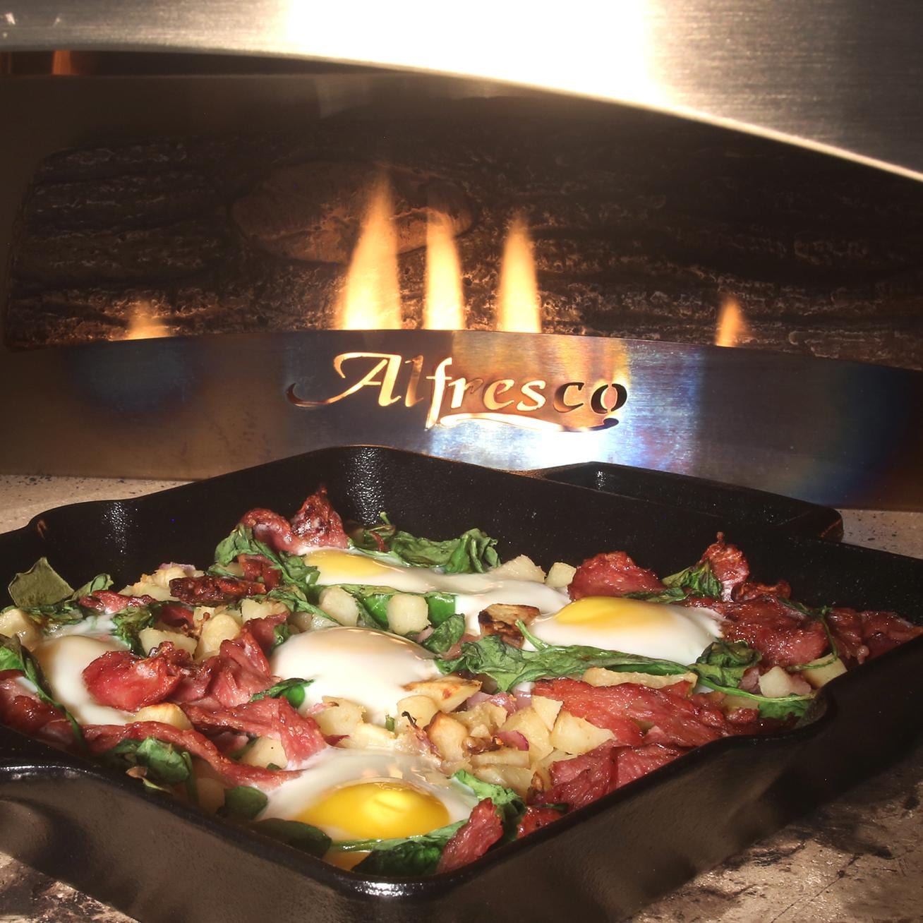 Alfresco 30-Inch Built-In Propane Outdoor Pizza Oven Plus - AXE-PZA-BI-LP