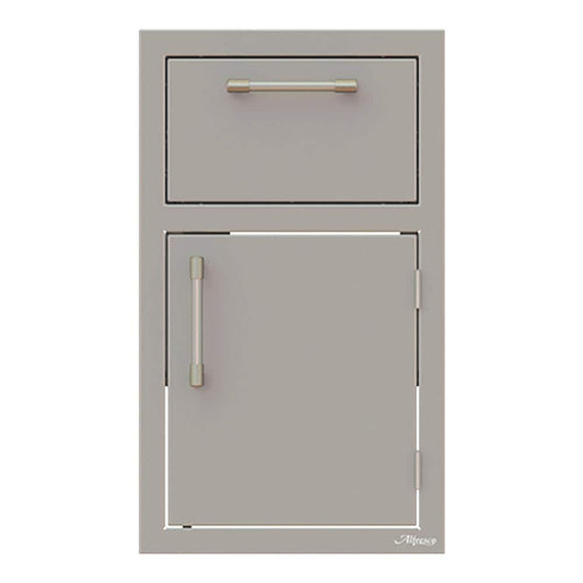 Alfresco 17-Inch Stainless Steel Right-Hinged Soft-Close Door & Drawer Combo - AXE-DDR-R-SC