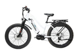 Bakcou E-Bikes Gloss White / 14.5ah (Standard) BAKCOU - MULE STEP-THROUGH (ST) 24" TIRES E-Bikes