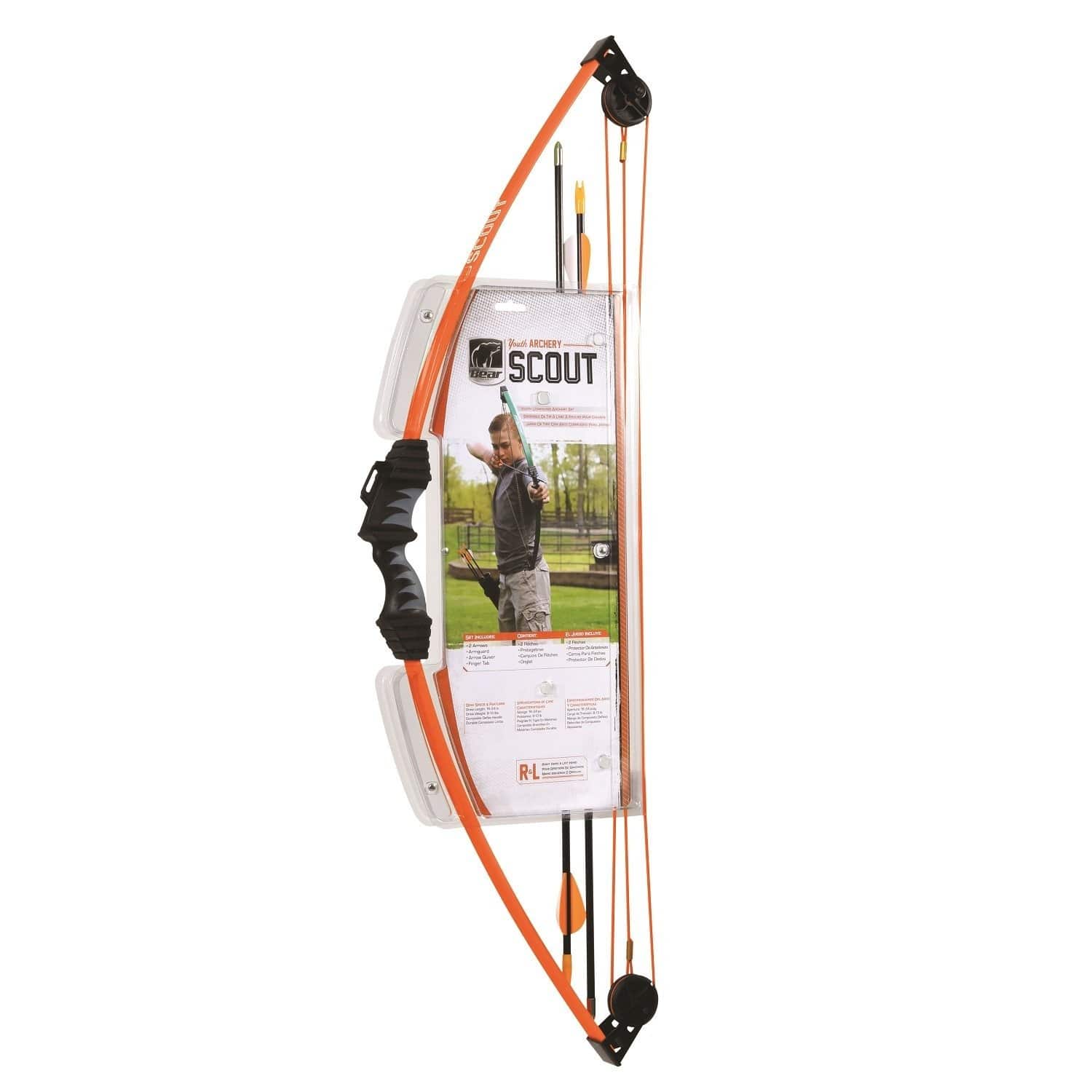 Bear Archery Archery : Longbow Bear Archery Scout Bow Set Orange