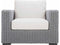 Bernhardt Outdoor Chairs 6032-002 Bernhardt Exteriors OP1012 Capri Outdoor Chair in Mist Gray
