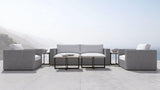 Bernhardt Outdoor Sofa Bernhardt Exteriors OP1017 Capri Outdoor Sofa in Mist Gray