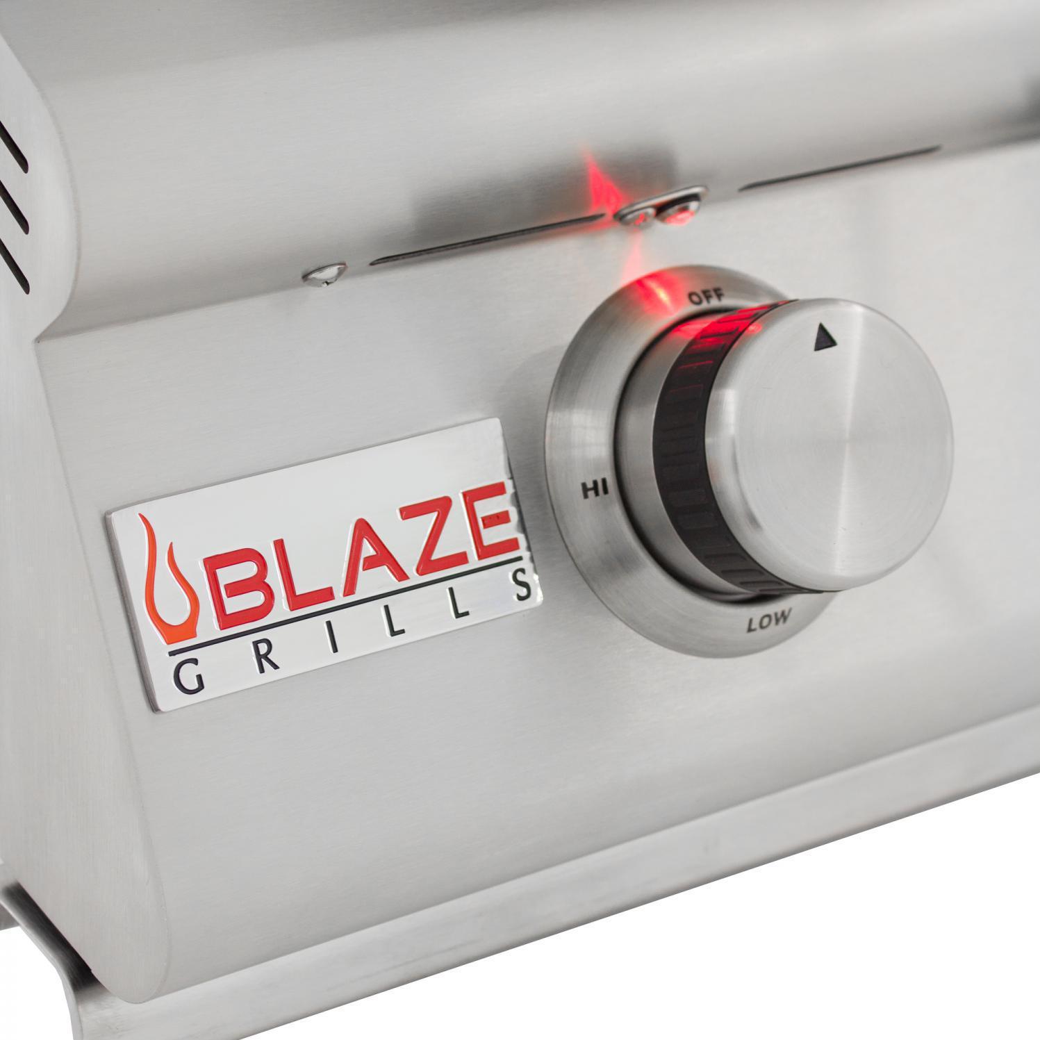 Blaze Gas Grills 40" 5 Burner with Red knob Lights and Interior Lights LP/ NG