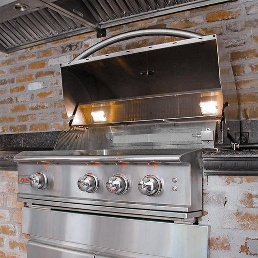 Blaze Outdoor Kitchen Package Blaze Professional Luxury 6-Piece 34-Inch Outdoor Kitchen Package NG/LPG