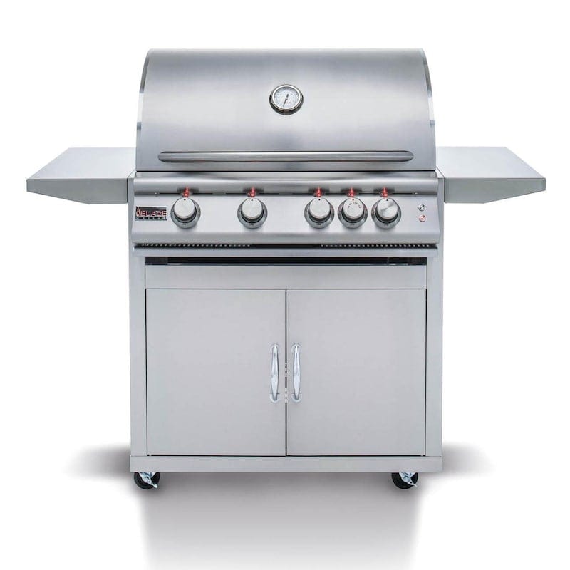 Blaze Premium Gas Grill Propane Blaze Premium LTE 32-Inch 4-Burner |Natural Gas or Propane | Free Standing | Gas Grill With Rear Infrared Burner & Grill Lights - BLZ-4LTE2