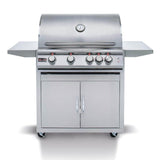 Blaze Premium Gas Grill Propane Blaze Premium LTE 32-Inch 4-Burner |Natural Gas or Propane | Free Standing | Gas Grill With Rear Infrared Burner & Grill Lights - BLZ-4LTE2